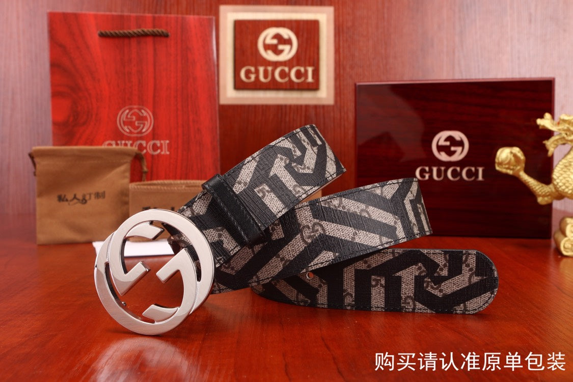 古G家-皮帶-3.8cm-男款