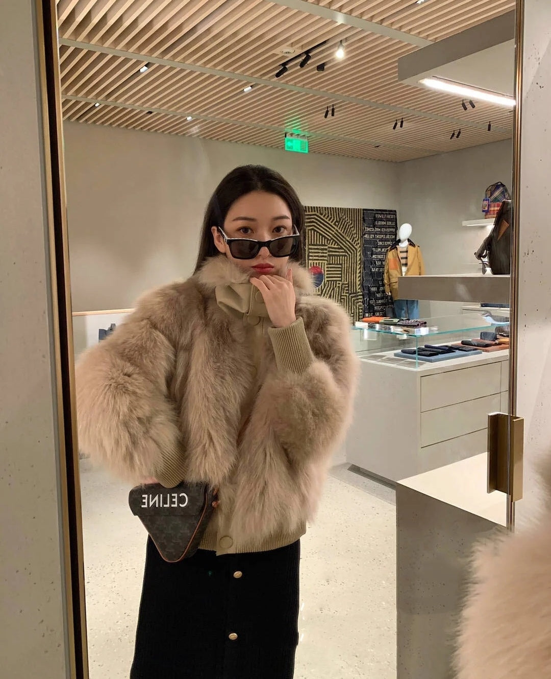 Celine 凱旋門老花三角形包