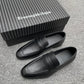 Erme-休閒福樂鞋 皮鞋 黑色