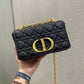 Dior Caro 小號20cm-黑色小牛皮