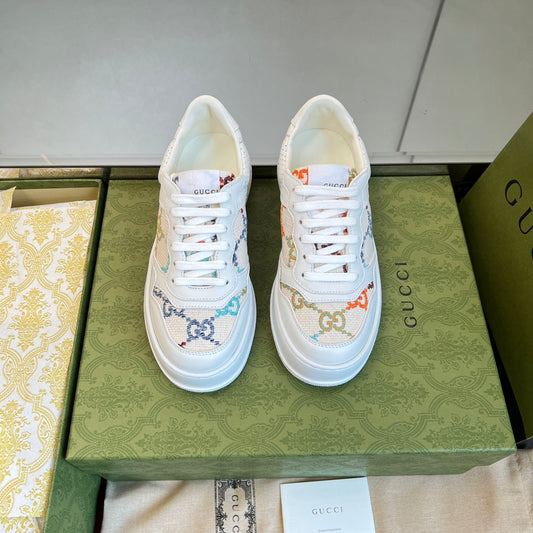 古G家-2022秋冬新款 刺繡小白鞋