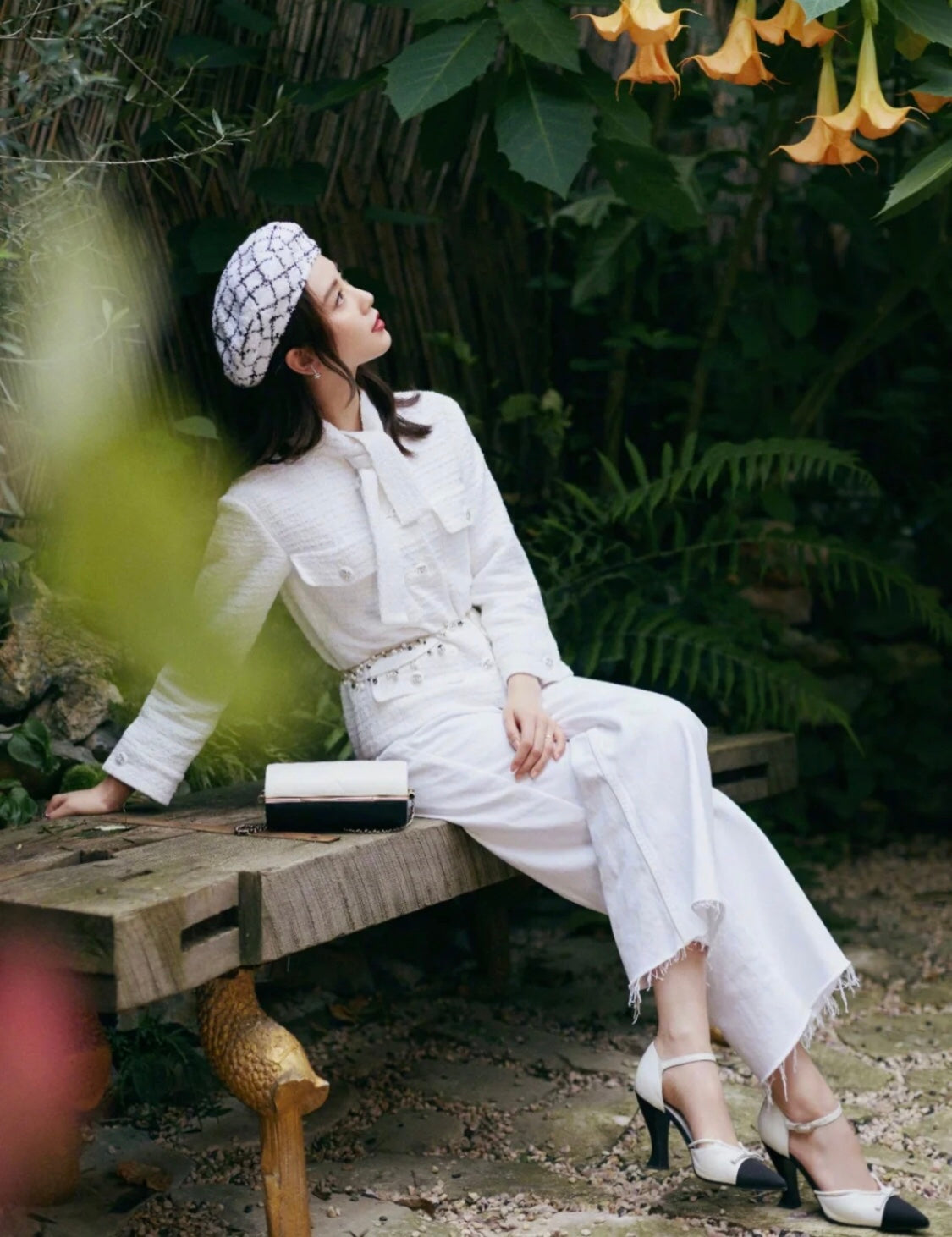 Chanel 2020高級手工坊系列黑白晚宴包