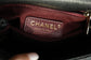 Chanel mini coco handle-黑色球紋牛皮配酒紅色手腕-淡金扣
