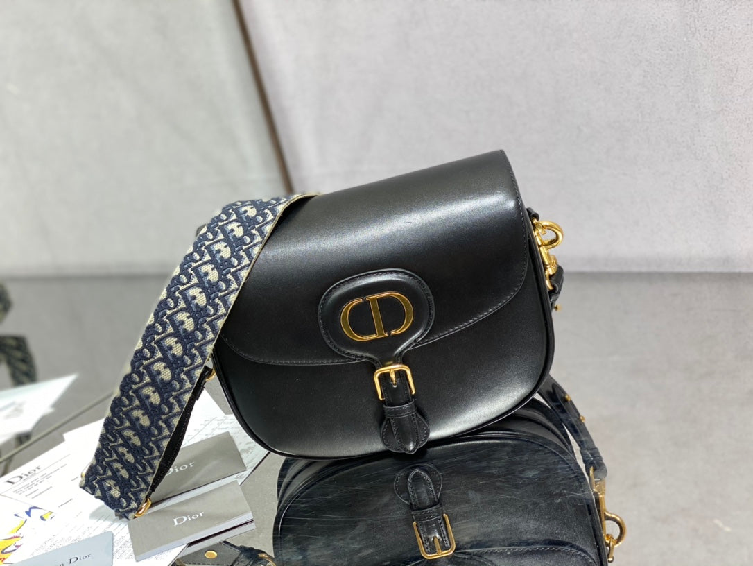 Dior Bobby-大號27cm-黑色牛皮