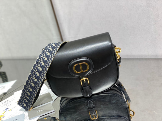 Dior Bobby-大號27cm-黑色牛皮