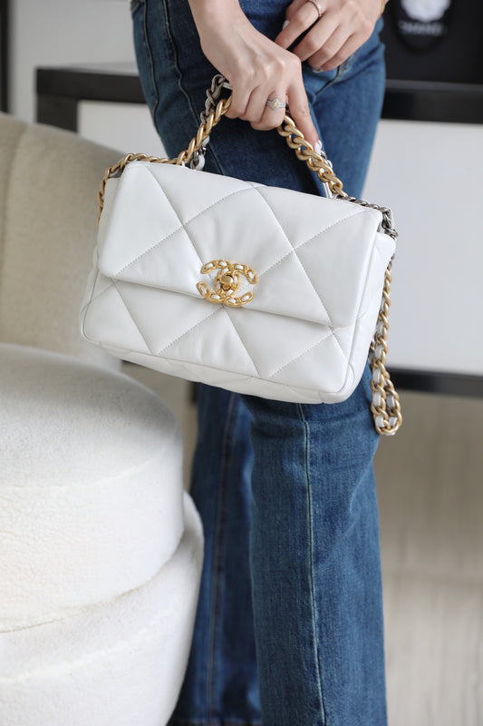 Chanel 19Bag-小號白色
