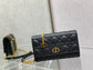 Dior-Caro 菱格紋 小牛皮 鍊條包