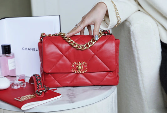 Chanel 19Bag-小號紅色