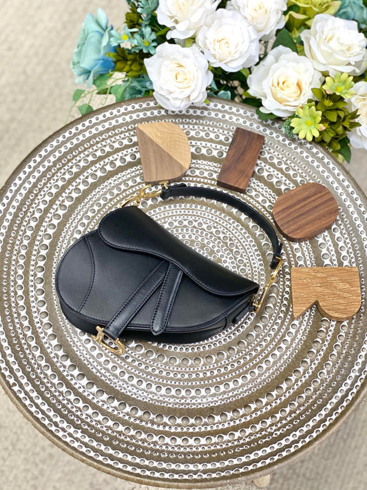 Dior Saddle 馬鞍包-平紋-小號黑色-19.5cm