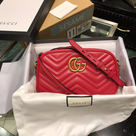 古G家-Marmont 相機包-紅 24*12*7cm