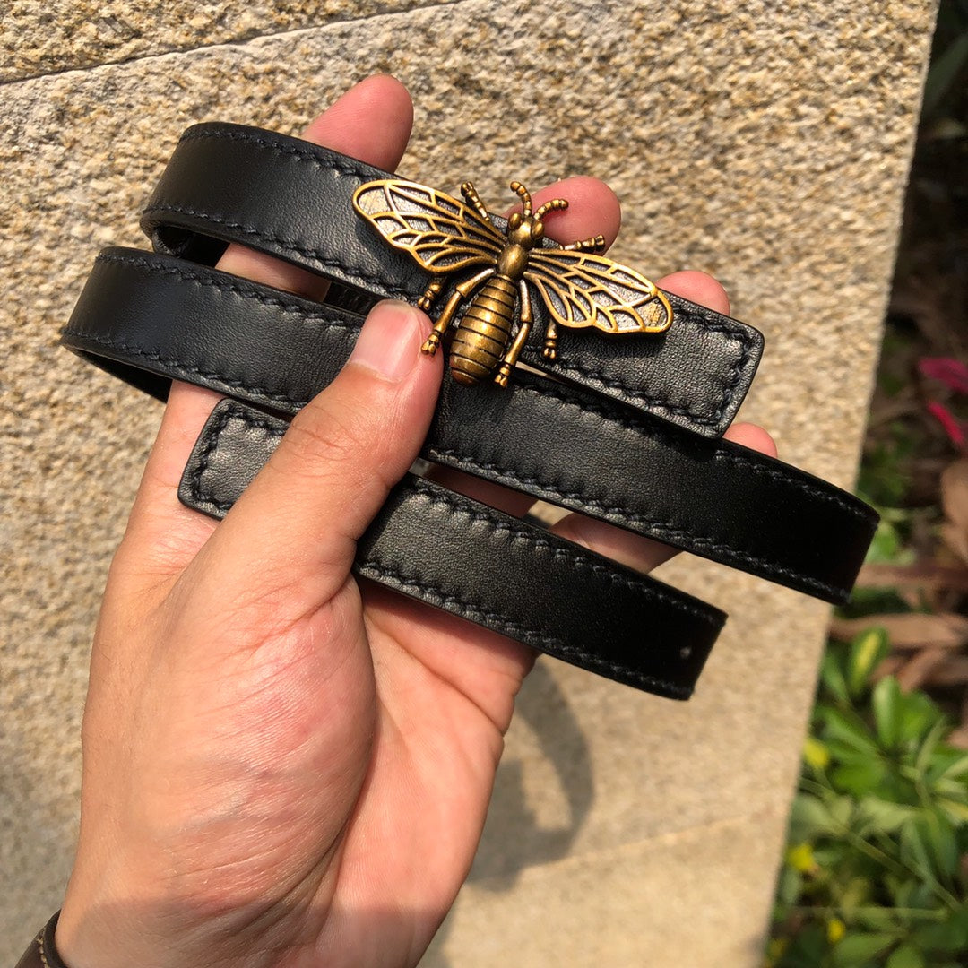 迪D家-黑色皮帶-2.0cm