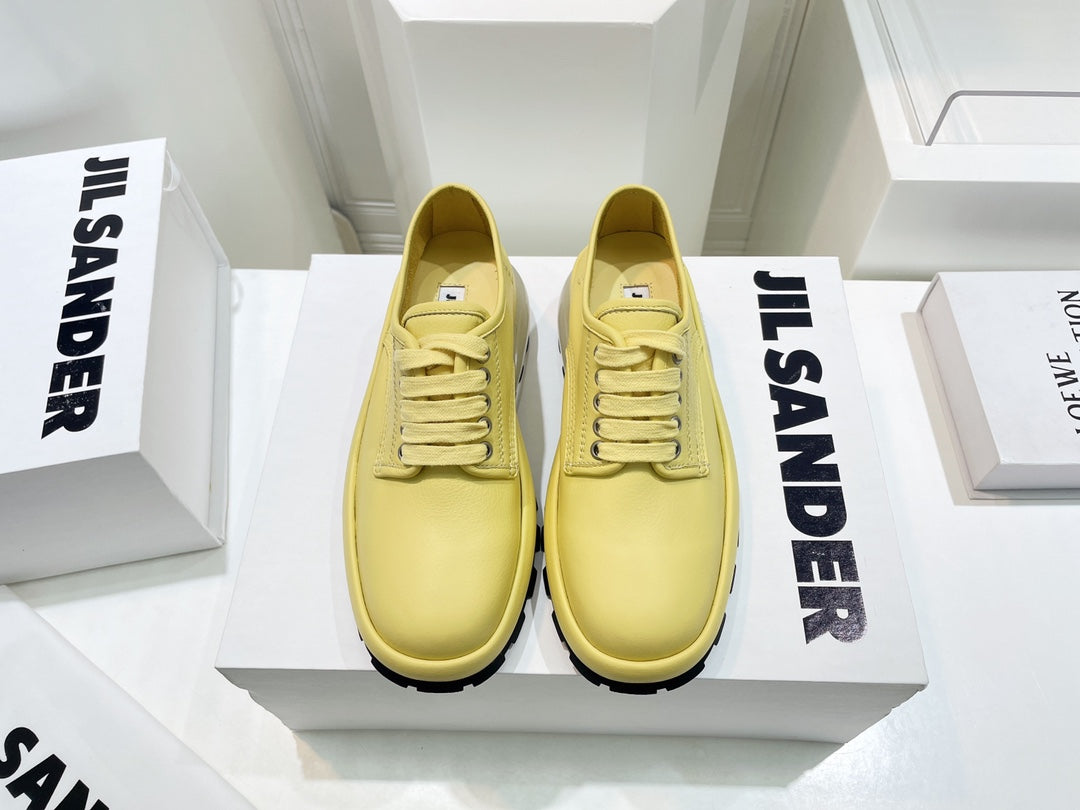 Jil sander-2022秋冬 爆休閒系列 厚底透明跟低幫休閒鞋 情侶款
