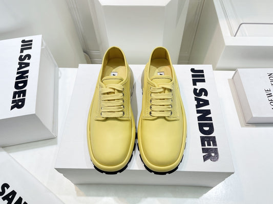 Jil sander-2022秋冬 爆休閒系列 厚底透明跟低幫休閒鞋 情侶款