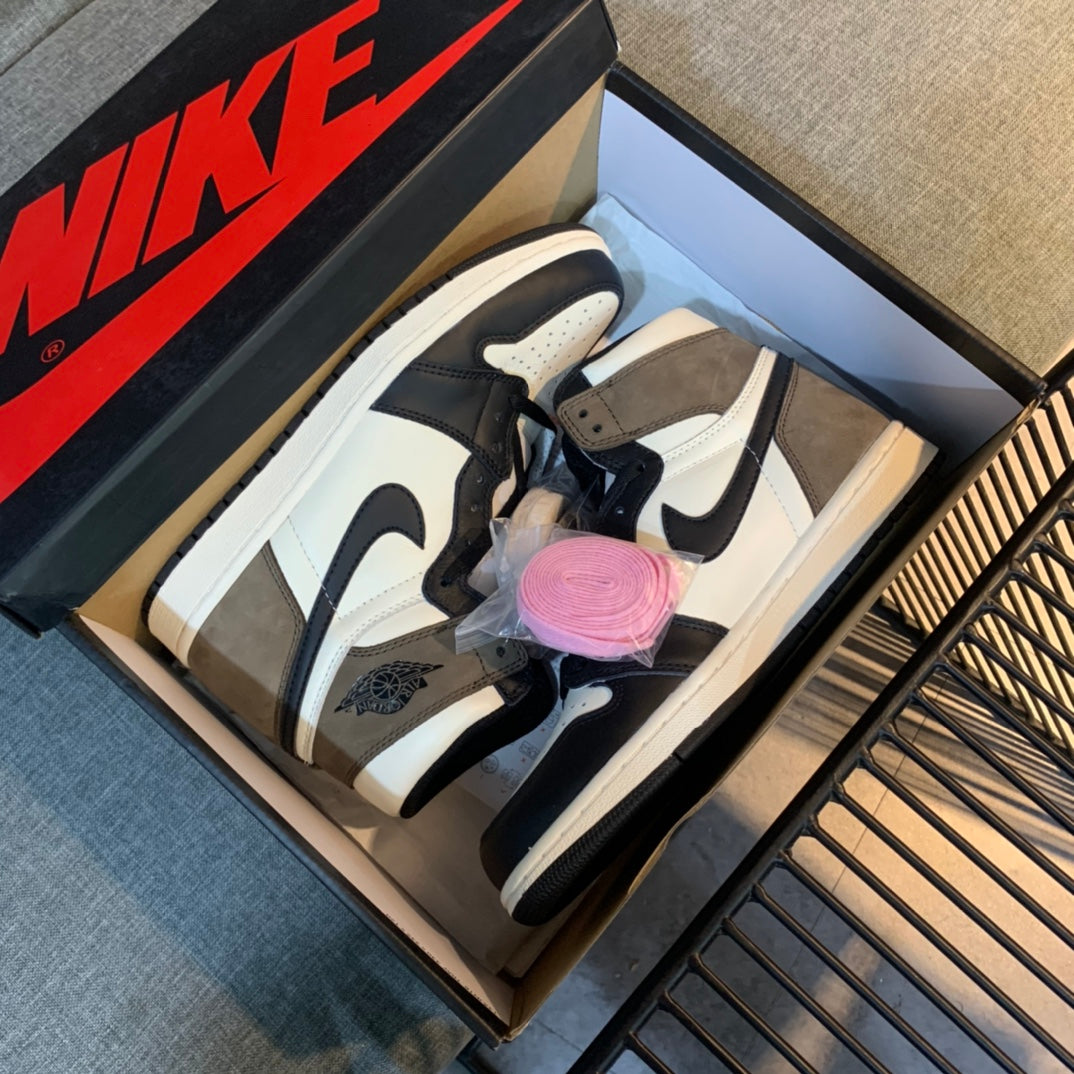 N1K- Air Jordan AJ1 高筒板鞋 黑咖色