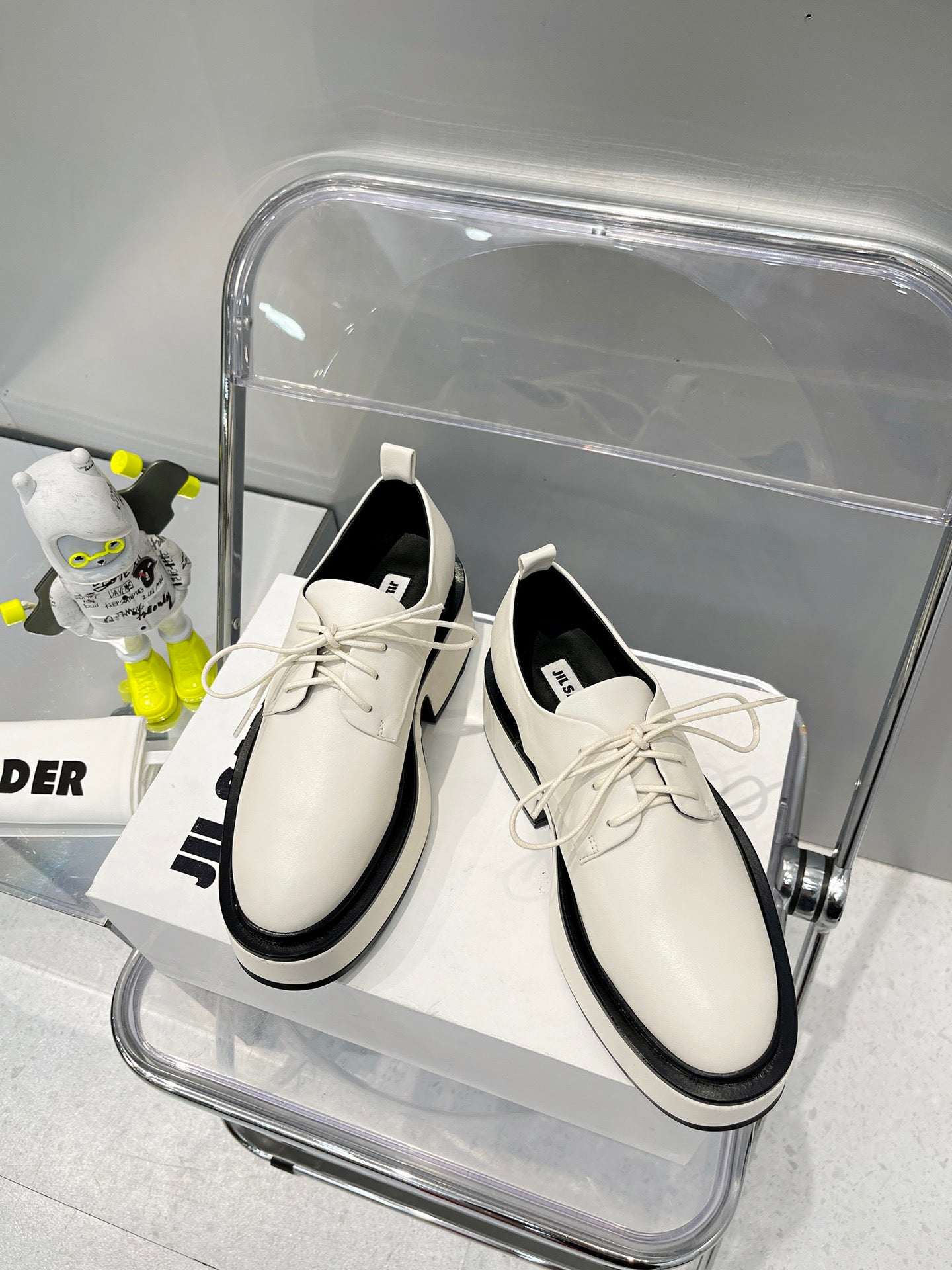 Jil sander-2022秋冬新款 淺口繫帶單鞋