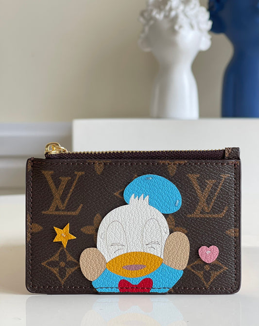 LV 唐老鴨拉鍊零錢包