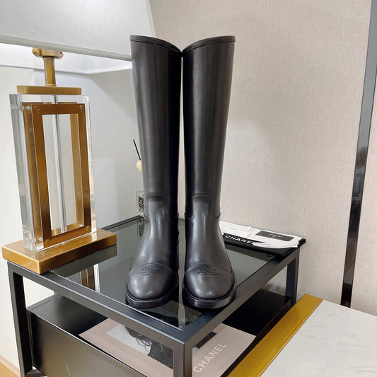 小香家-2022走秀款 騎士長靴 黑色