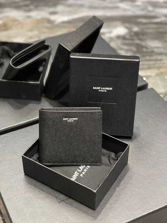 YSL 男士短款單隔層短夾