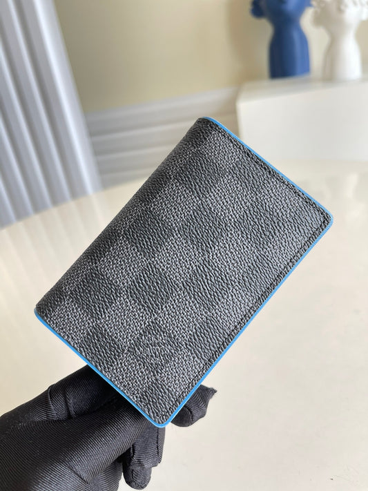 LV N64432 Damier Graphite 帆布短夾卡包 男款