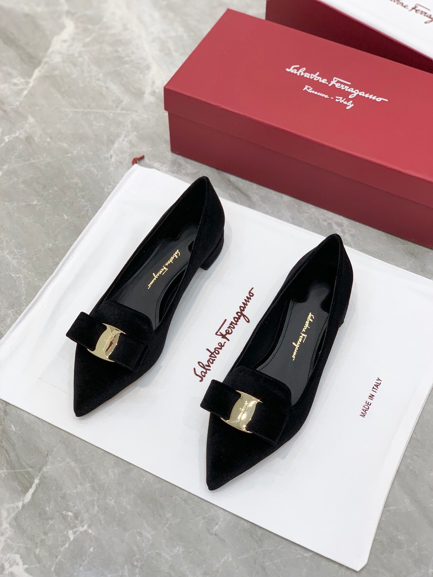 Salvatore Ferragamo鞋子-尖頭平底鞋