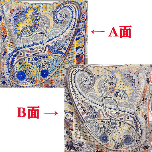 小愛款-雙面大絲巾 136cm-30%真絲70%羊毛