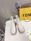 芬F家-超美logo鞋底 厚底短靴（繃帶款）