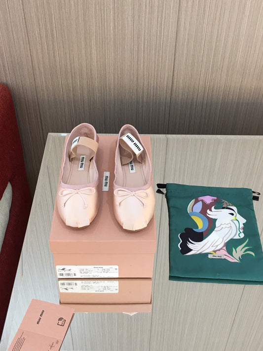 穆M家-2023春夏新款 法式仙女芭蕾舞單鞋 粉色