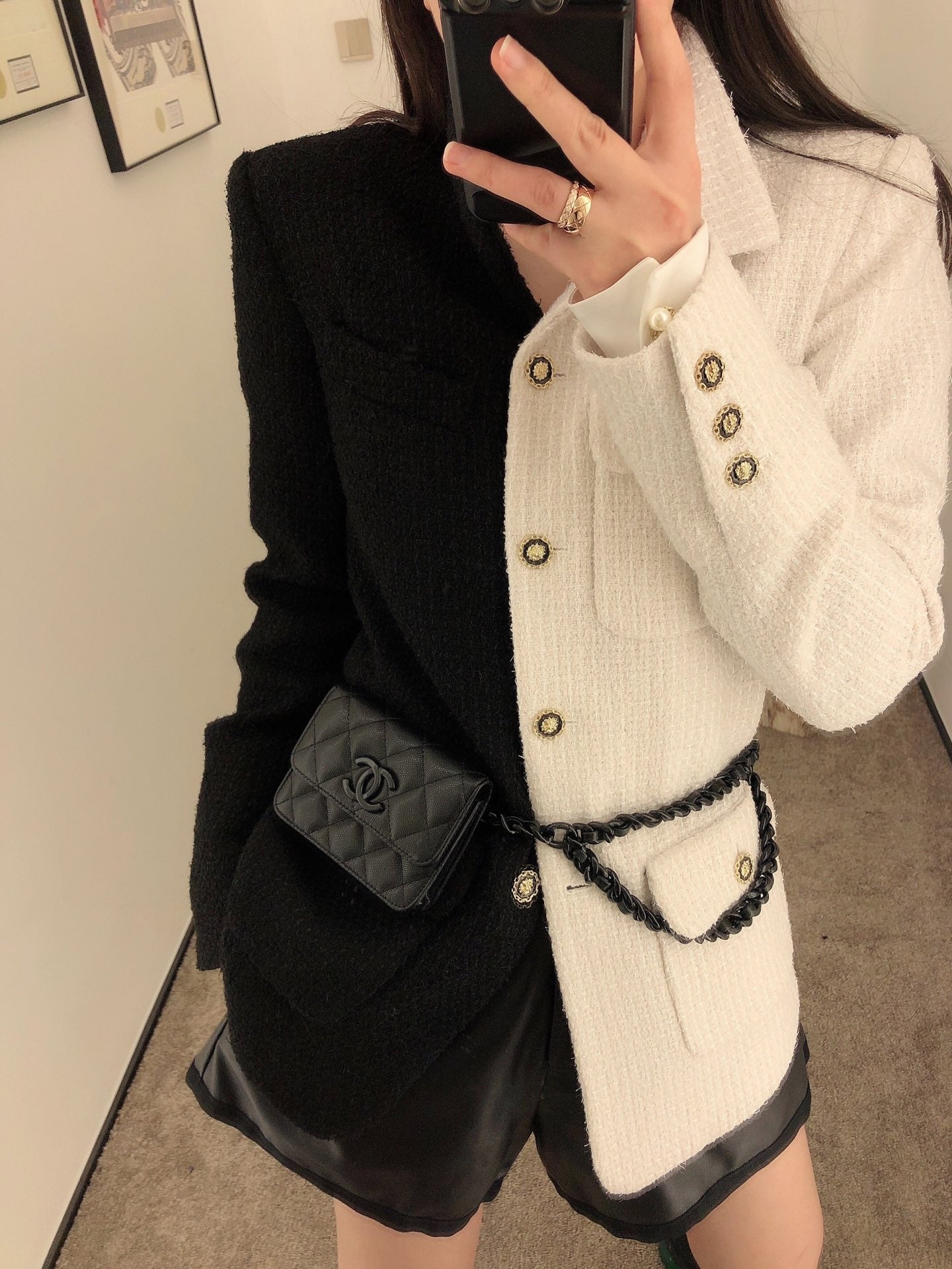 Chanel 黑色卡包