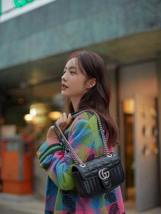 古G家-Marmont 肩背帶 23*14*6cm