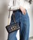 Dior Caro 小號20cm-黑色小牛皮
