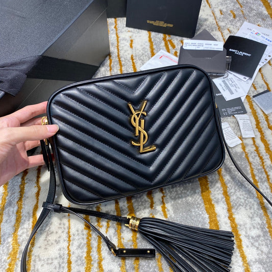 聖Y羅-Lou Bag 相機包-黑色金扣