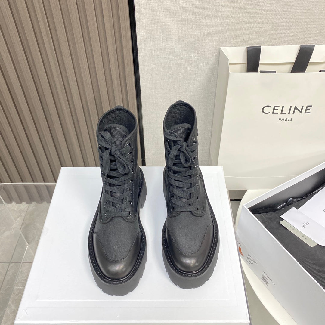 賽C家-布面厚底馬丁靴 跟高5cm（尺碼35-39，40訂製）