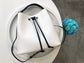 M54366 路L家-LOCKME BUCKET 水波紋系列水桶包 白色