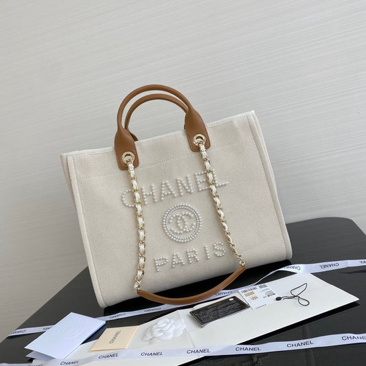 Chanel 珍珠大號沙灘包