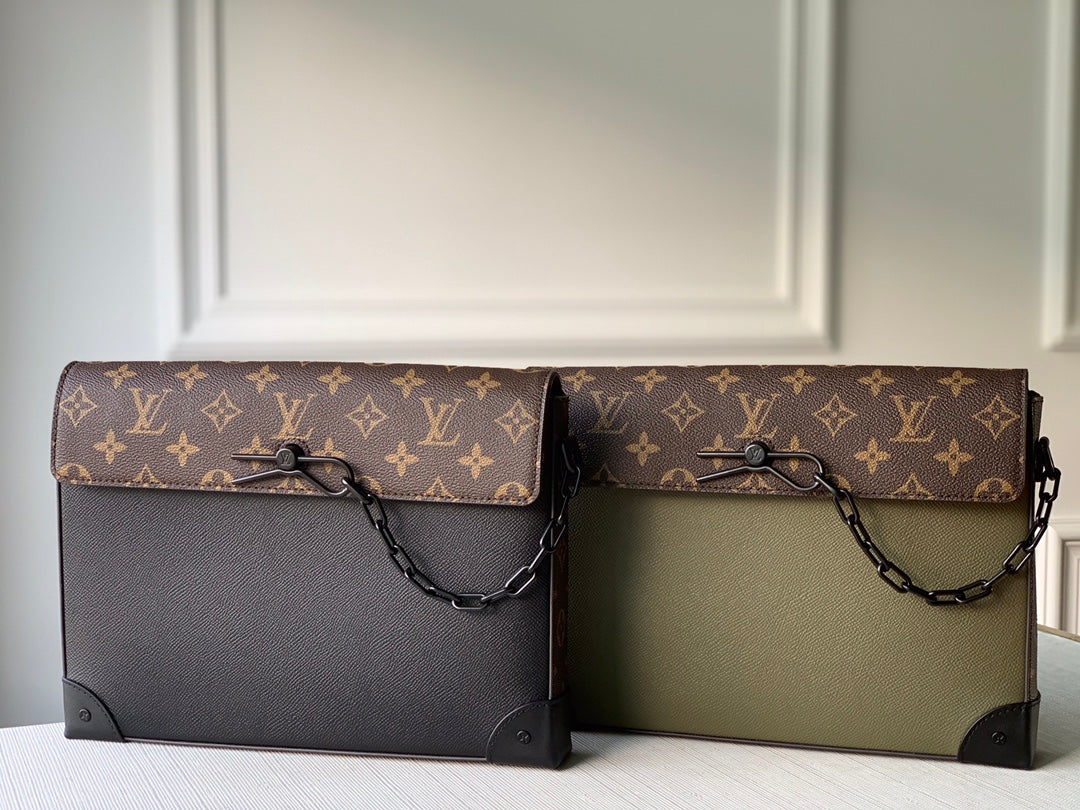 LV M30583 Pochette Voyage Steamer手拿包-黑色