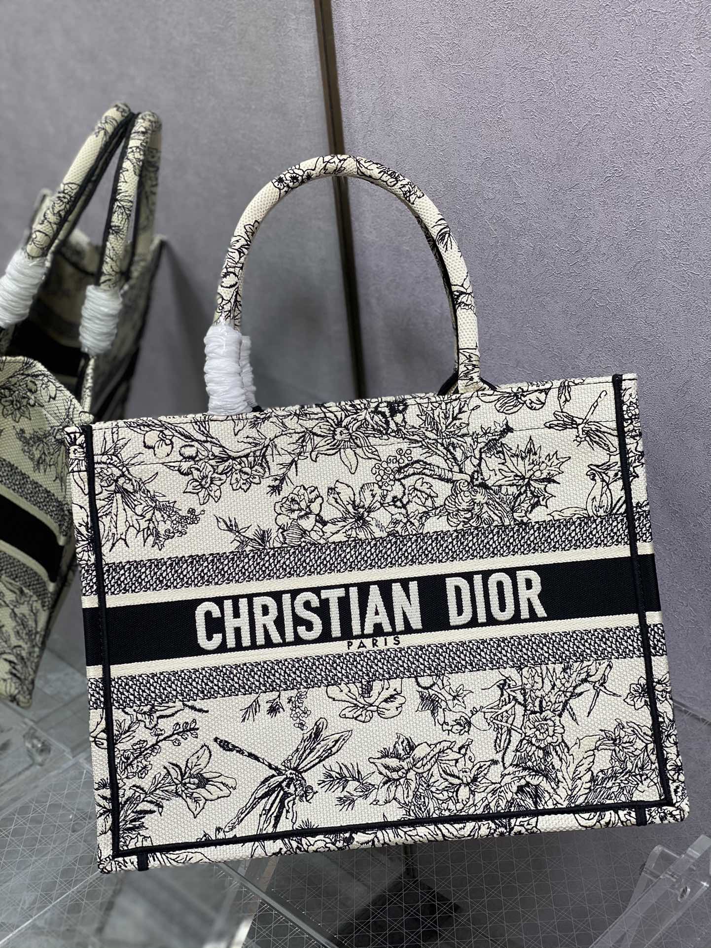 Dior Book Tote-小號36.5cm-  蜻蜓系列