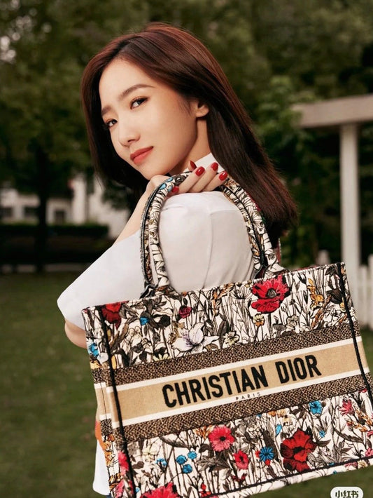 Dior Book Tote-小號36.5cm-月季花系列