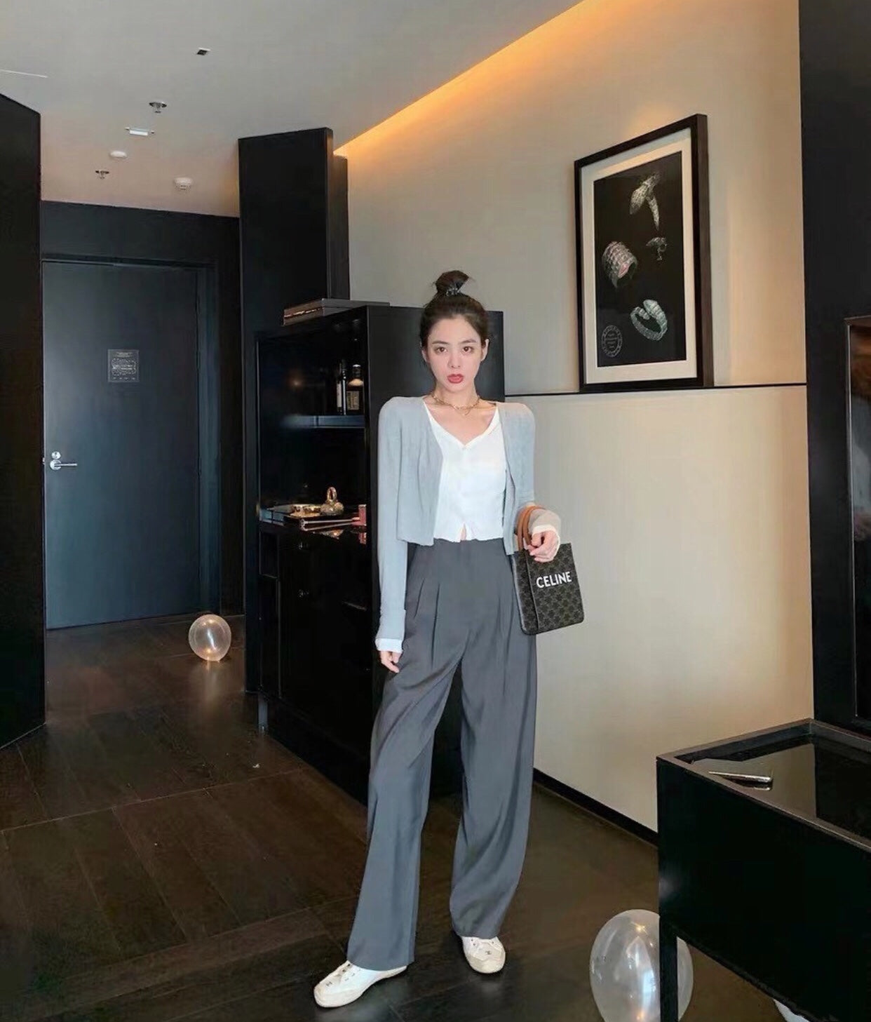 熱銷款 Celine Mini Cabas 棕色老花