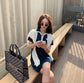Dior Book Tote-大號41.5cm-深藍老花
