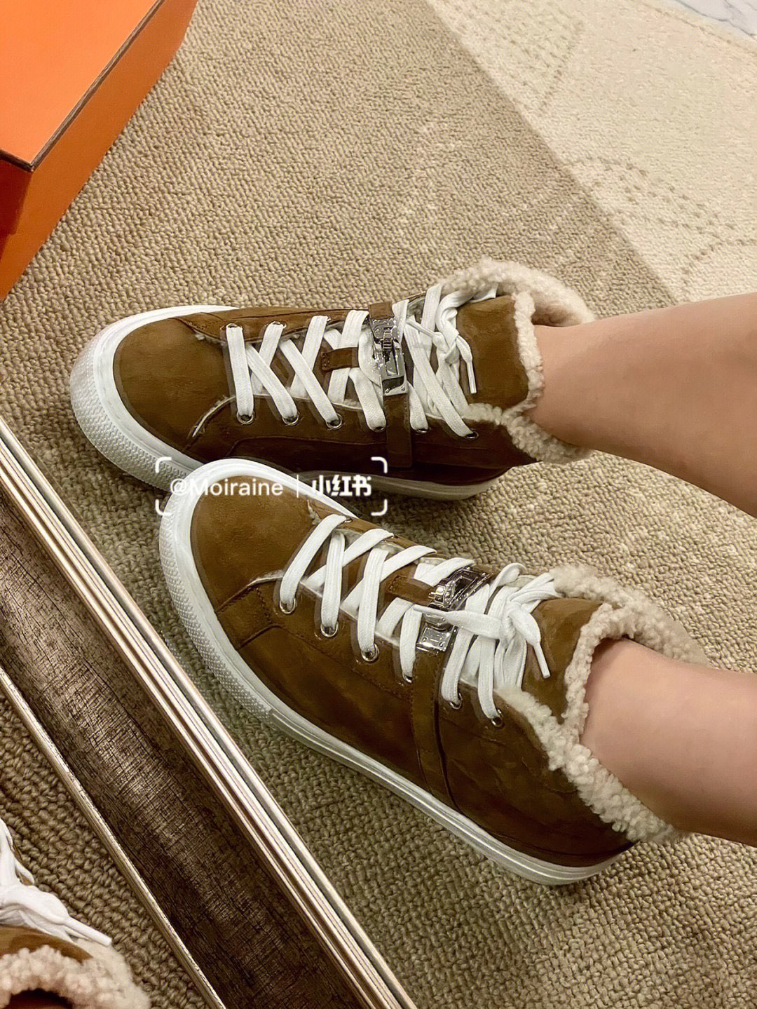 小愛款-Kelly羊毛 高筒板鞋 低筒板鞋 男女同款 棕色