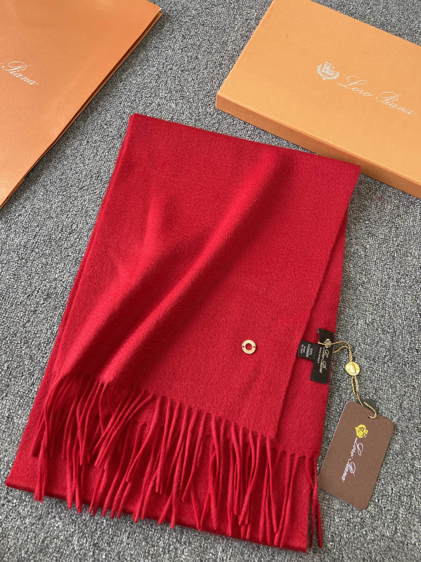 L-Piana-水波紋羊絨圍巾-100%山羊絨 30*180cm