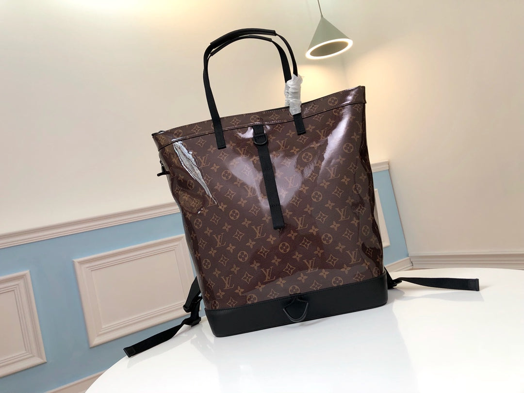 Lou-Tote Monogram Glaze 後背包 袋包 老花咖色
