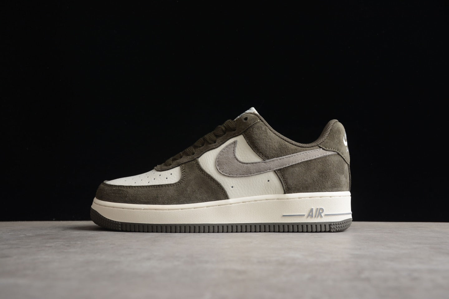 N1KE-Air Force 1 休閒鞋 男女同款 灰棕色