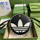 古G家- adidasxGucci聯名系列 肩背包 22x22x7cm 黑色拼