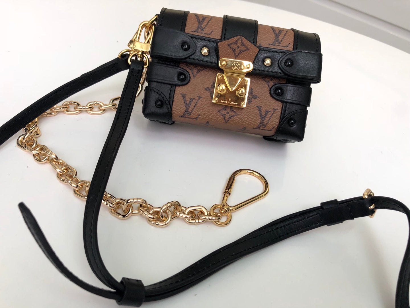 M62553 路L家-Essential Trunk手袋 迷你黃花小盒錢包