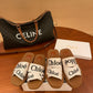 Chloe鞋-Chloe Woody Logo 厚底拖鞋