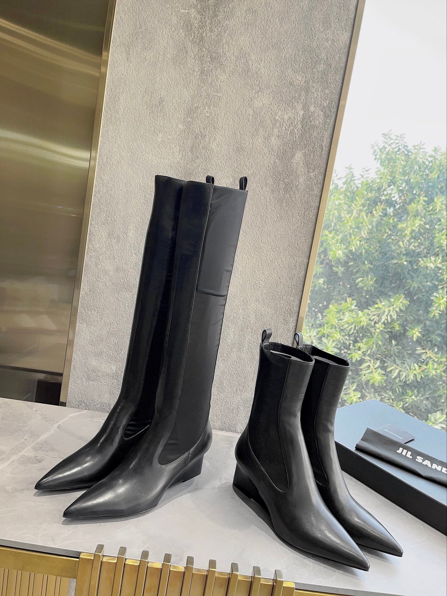 Jil sander-2022早春新款 尖頭長靴