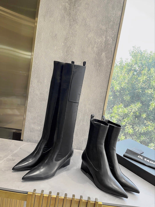 Jil sander-2022早春新款 尖頭長靴