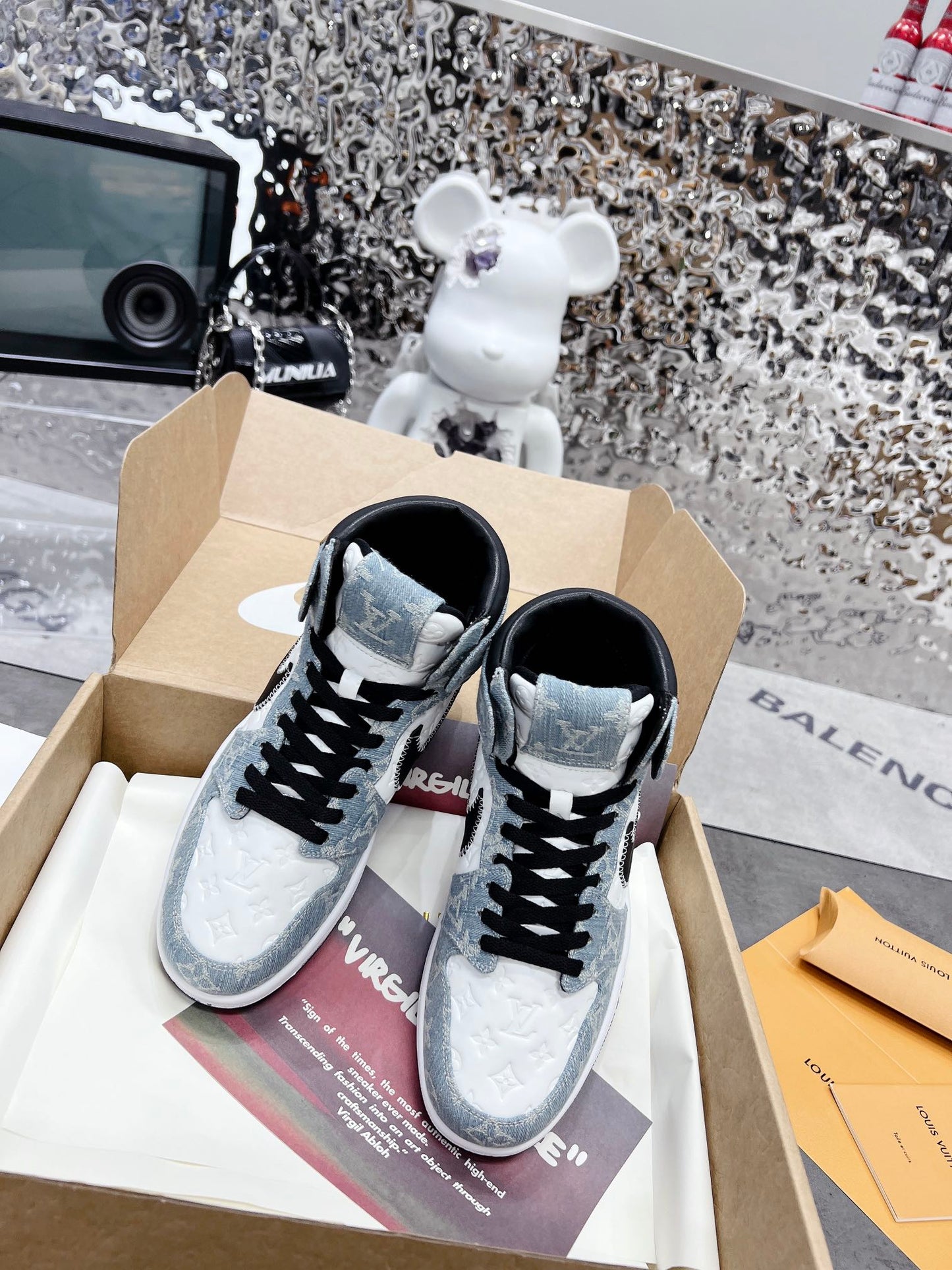 路L家-Nike  Air Jordan 1 Low AJ1 運動籃球鞋 男女同款 牛仔藍