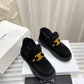 賽C家-2022早春新款 毛毛短靴 黑色